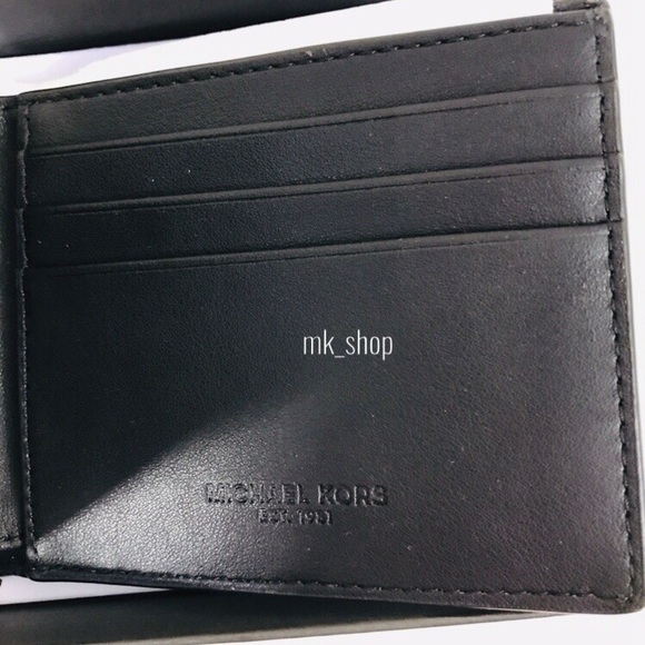 MK Jet Set Men’s Slim Billfold Wallet - Picture 5 of 7